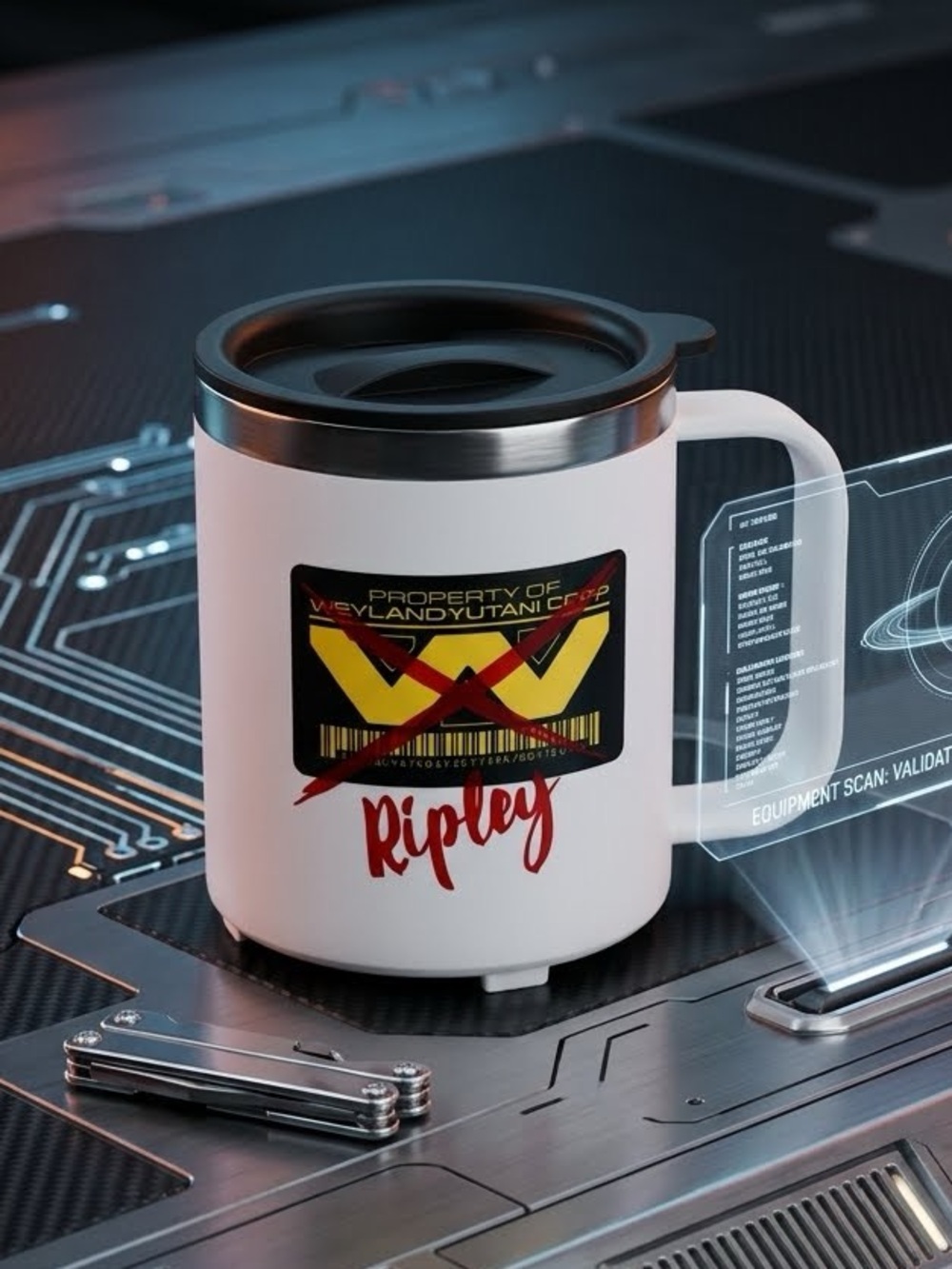 NWB Loot Crate Alien Ripley Mini Metal Mug